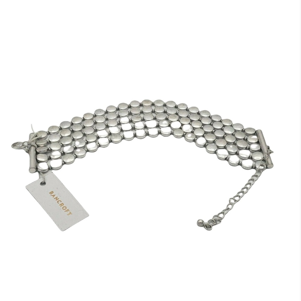 Bancroft 5 Tier Silver Beaded Bracelet